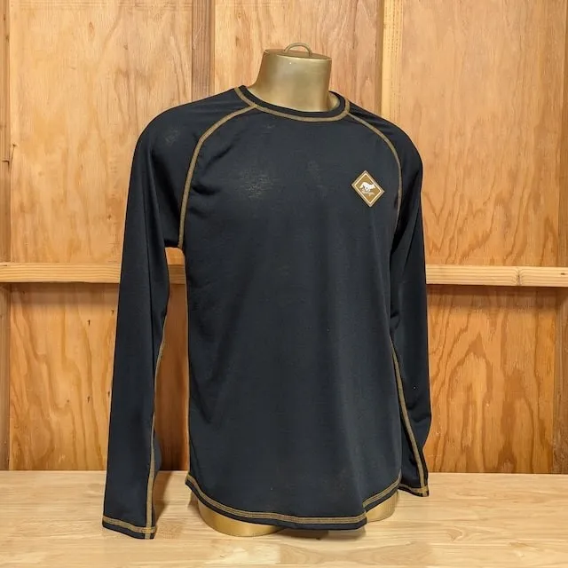 Runyon Mens Long Sleeve Camp Shirt Hiking Running Black Copper American Made In USA Runyon Mens Long Sleeve Camp Shirt Hiking Running Black Copper American Made In USA