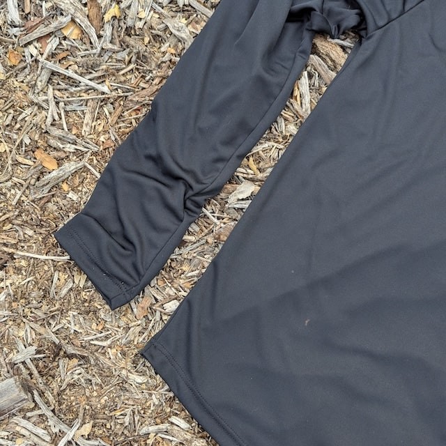 Runyon Women's Unisex Black Long Sleeve Performance Running Shirt Workout Gym Training Made In The USA