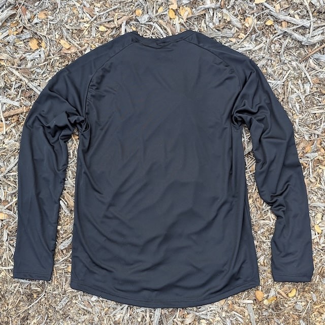Runyon Women's Unisex Black Long Sleeve Performance Running Shirt Workout Gym Training Made In The USA