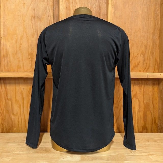 Runyon Men's Black Long Sleeve Performance Running Shirt Workout Gym Training Made In The USA