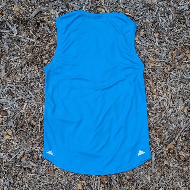 Runyon Men's Amazing Cyan Blue Sleeveless Muscle Tee Performance Workout Tank Top American Made In USA