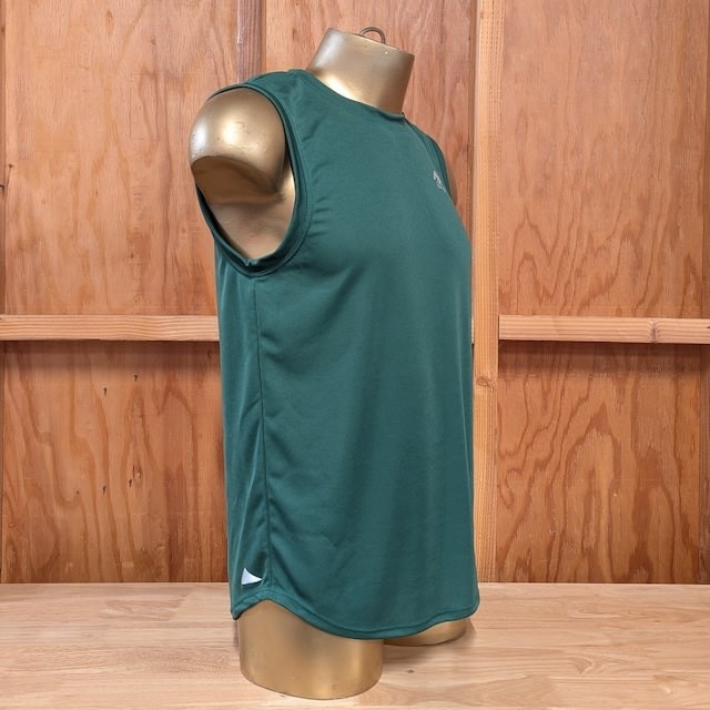 Runyon Men's Forest Green Muscle Tee Performance Workout Tank Top American Made In USA
