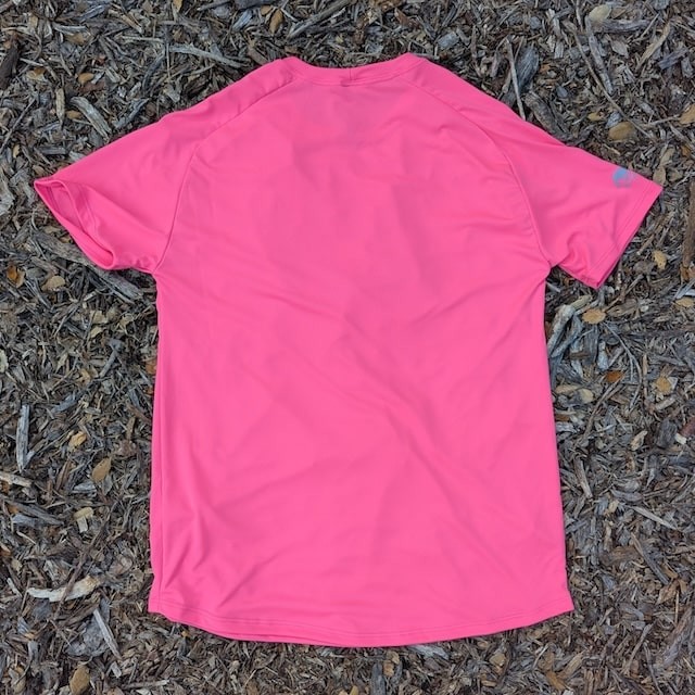 Men's Hot Pink Running Shirt Moisture Wicking American Made In USA