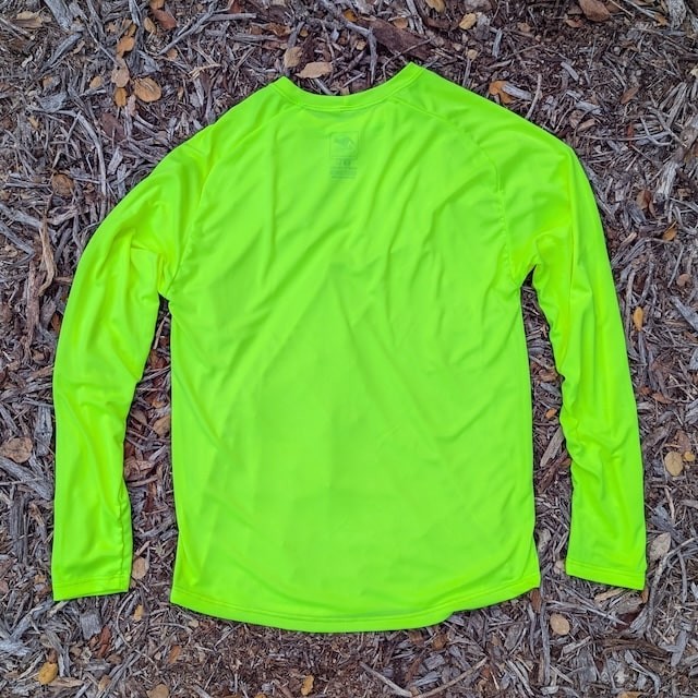 Runyon Men's Neon Yellow Long Sleeve Made In USA Running Shirt - Gym, Workout, Fitness Performance Shirt