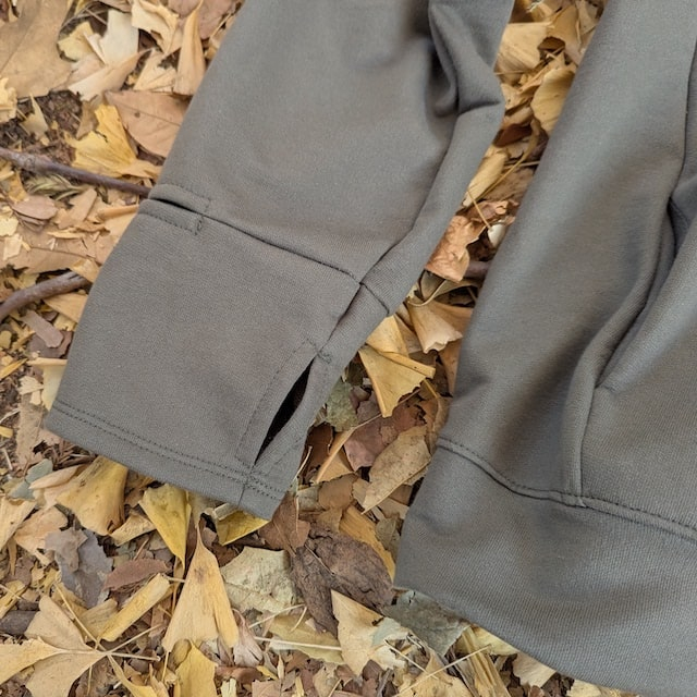 Runyon French Terry Cotton Olive Green Pullover Hoodie Sweatshirt - Hidden Pockets, Thumbholes & Watch Windows - American Made In USA