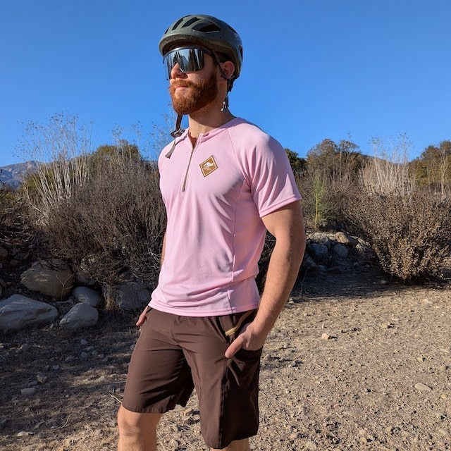 Runyon 9" TrailStash Gravel Cycling Short great for Trail Running, Hiking, Fitness Outdoors Brown