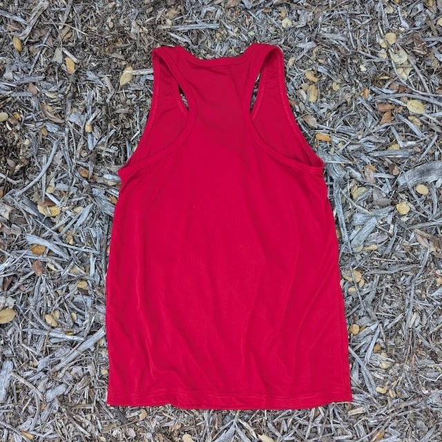 Runyon Men's Red Racerback Fitness Tank Top - Running, Workout, Gym Singlet - Made In The USA