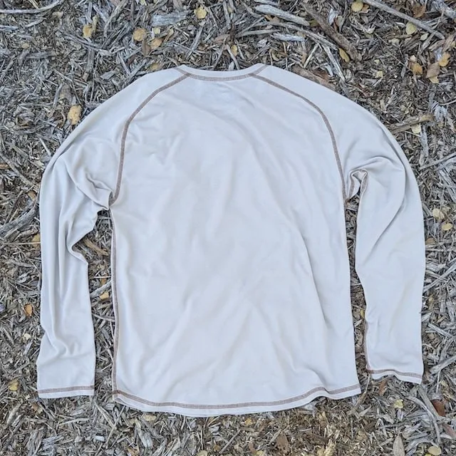 Runyon Mens Sand Long Sleeve Camp Shirt Hiking Trail Running American Made In USA