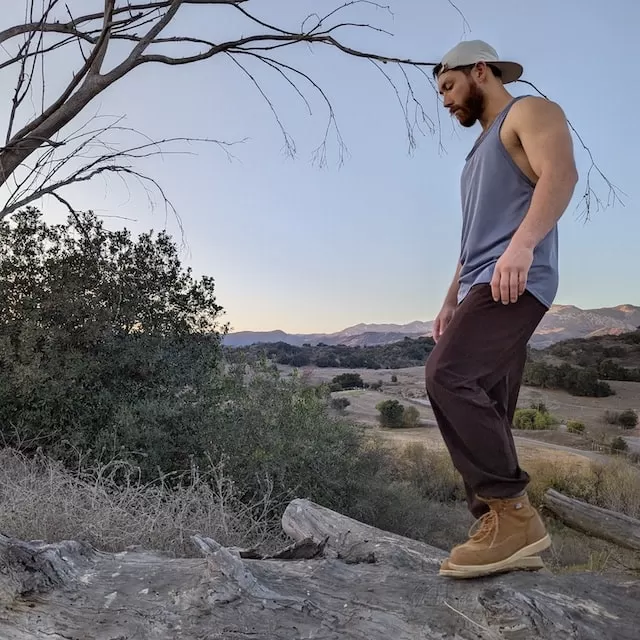 Runyon TrailStash Scrambler - Men's Dark Brown Hiking Jogger Pants American Made In USA.