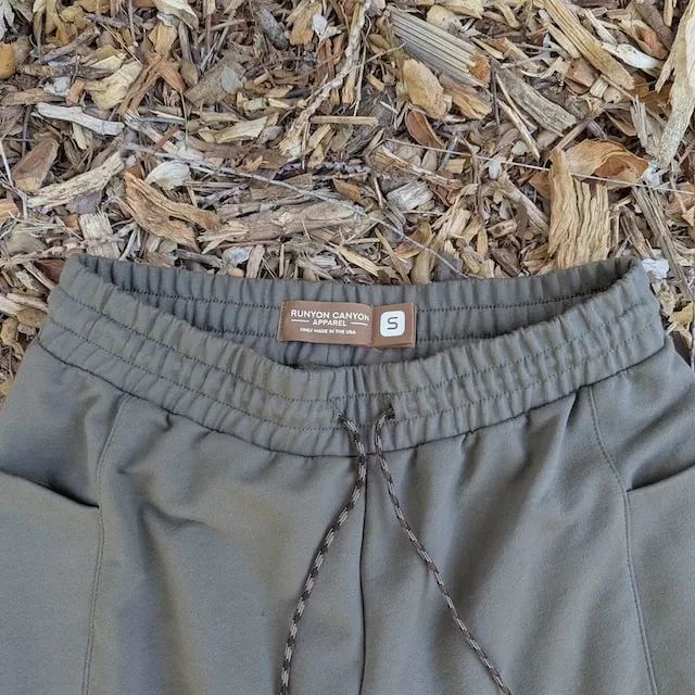Runyon Vintage Olive Green French Terry Cotton Sweatpant Joggers - American Made In USA - Runyon Canyon Apparel