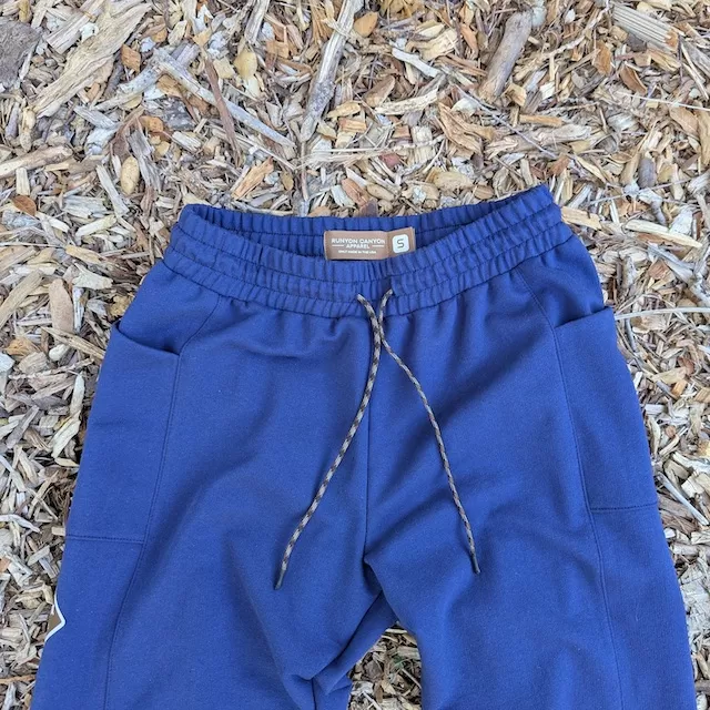Runyon Vintage Navy Blue French Terry Cotton Sweatpant Joggers - American Made In USA - Runyon Canyon Apparel