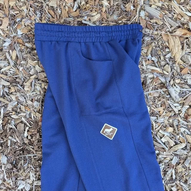 Runyon Vintage Navy Blue French Terry Cotton Sweatpant Joggers - American Made In USA - Runyon Canyon Apparel