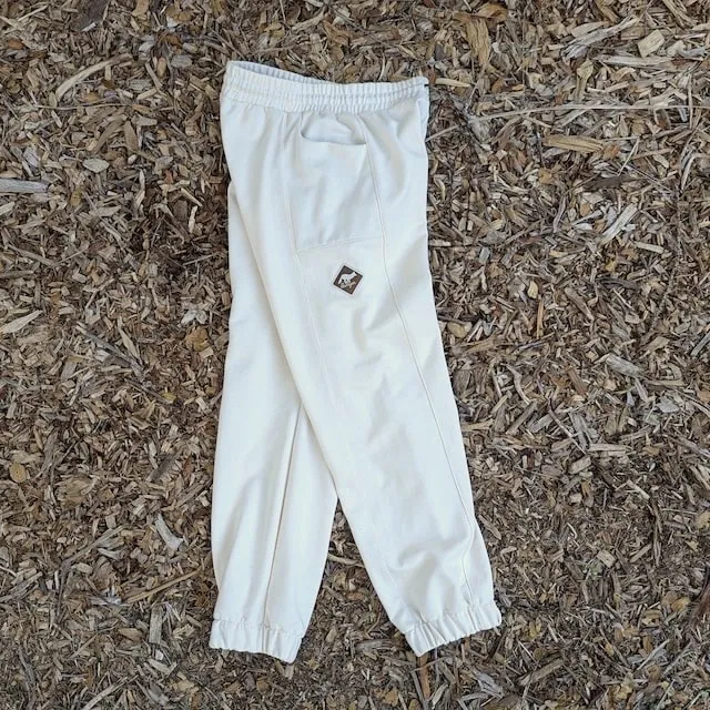 Runyon Vintage Winter White French Terry Cotton Sweatpant Joggers - American Made In USA - Runyon Canyon Apparel Runyon Vintage Winter White French Terry Cotton Sweatpant Joggers - American Made In USA - Runyon Canyon Apparel