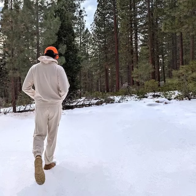 Runyon Vintage Winter White French Terry Cotton Sweatpant Joggers - American Made In USA - Runyon Canyon Apparel