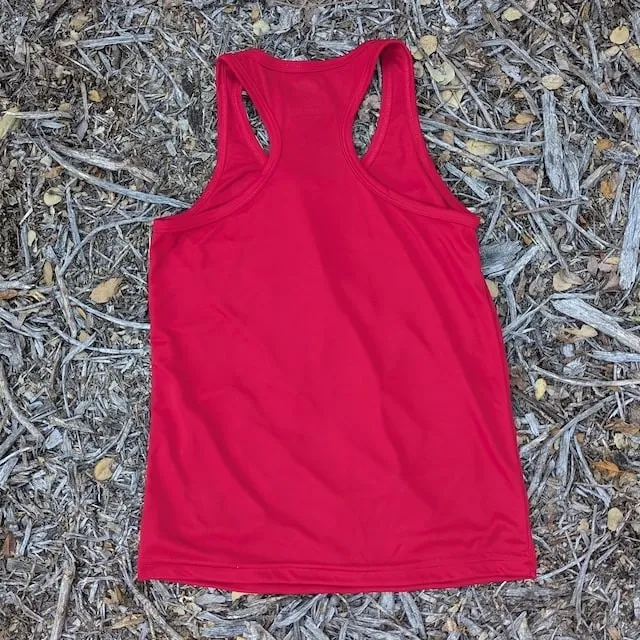 Runyon Women's Red Fitness Running Tank Top American Made In USA