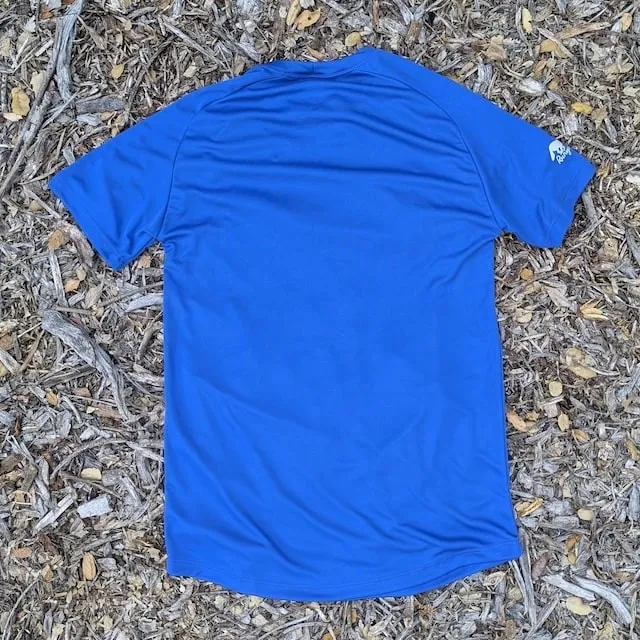 Women's Royal Blue Hot Pink RUN Performance Running Shirt Made In USA