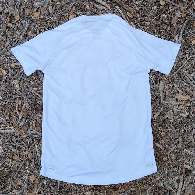 Runyon Women's White Made In USA Performance Running Shirt Moisture Wicking Workout Shirt