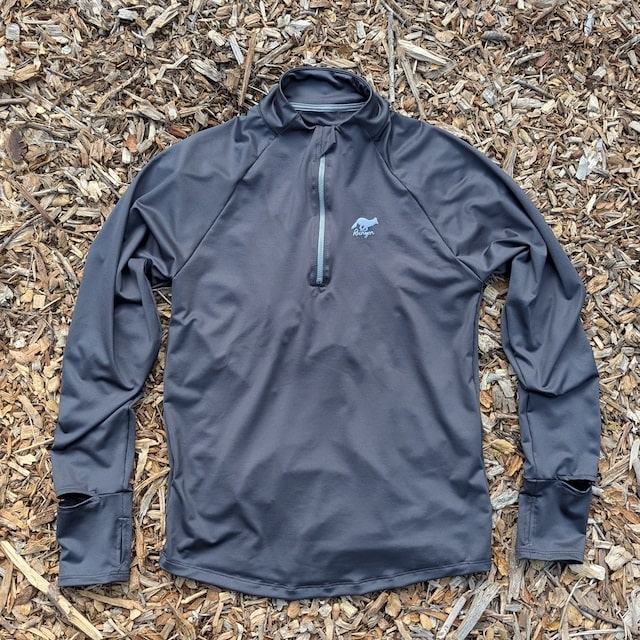 Men's Unisex Slate Charcoal Track Quarter Zip - Made In USA - Runyon Canyon Apparel
