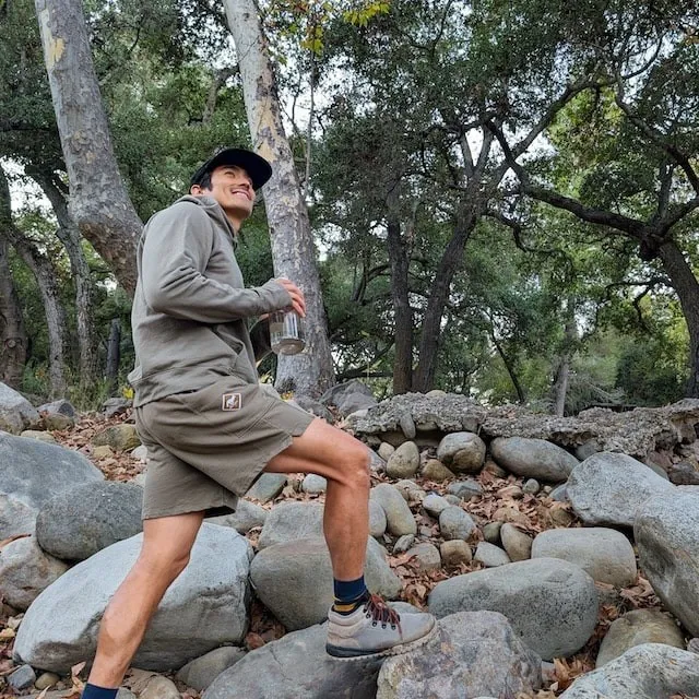 Runyon Olive Green 100% Cotton Gym Shorts for Running, Hiking, Strength Training and Lounging - American Made In USA - Runyon Canyon ApparelRunyon Olive Green 100% Cotton Gym Shorts for Running, Hiking, Strength Training and Lounging - American Made In USA - Runyon Canyon Apparel