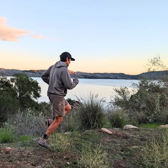 Runyon Olive Green 100% Cotton Gym Shorts for Running, Hiking, Strength Training and Lounging - American Made In USA - Runyon Canyon Apparel