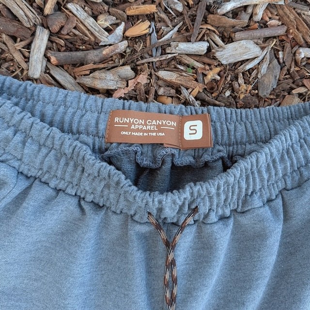 Runyon Heather Grey French Terry Tri Blend 7" Sweatshort - Gym, Workout, Hiking, Casual, Fitness American Made In USA - Runyon Canyon Apparel