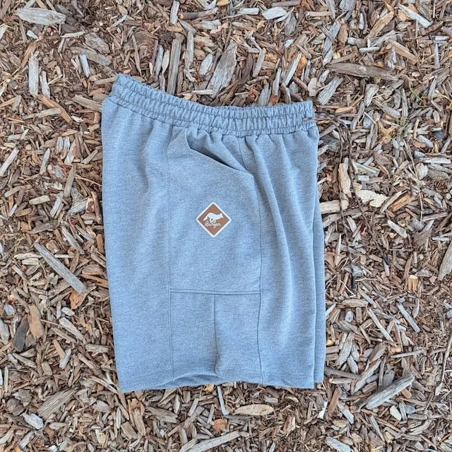 Runyon Heather Grey French Terry Tri Blend 7" Sweatshort - Gym, Workout, Hiking, Casual, Fitness American Made In USA - Runyon Canyon Apparel