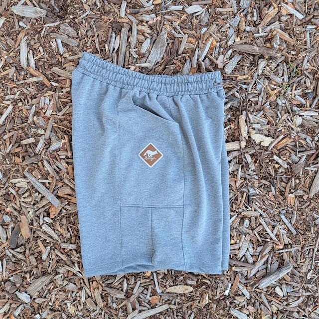 Runyon Heather Grey French Terry Tri Blend 7" Sweatshort - Gym, Workout, Hiking, Casual, Fitness American Made In USA - Runyon Canyon Apparel