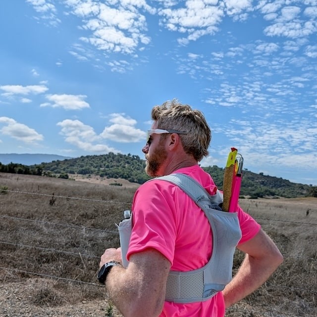 Runyon Canyon Apparel Mens Hot Pink Workout Shirt, Running Shirt | Made In USA