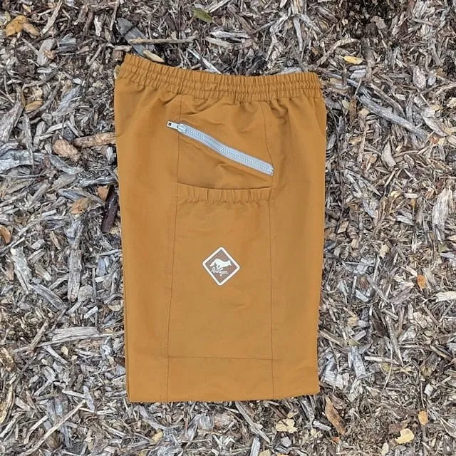 Runyon TrailStash Scrambler - Men's Amber Mustard Gold Hiking Jogger Pants - Water Repellant - American Made In USA.