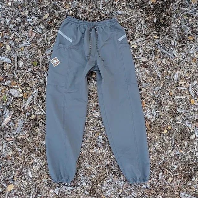 Runyon TrailStash Scrambler - Men's Dark Grey Charcoal Hiking Jogger Pants - Water Repellant - American Made In USA.