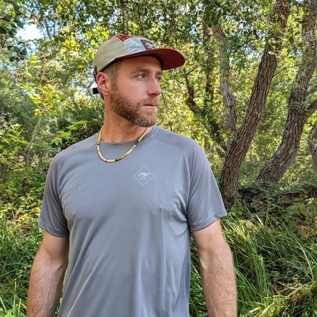 Runyon Red Rock Rust Rad Reflective Performance Camp Hat American Made In USA Trail Running Cap, Hiking, Outdoors, Fitness
