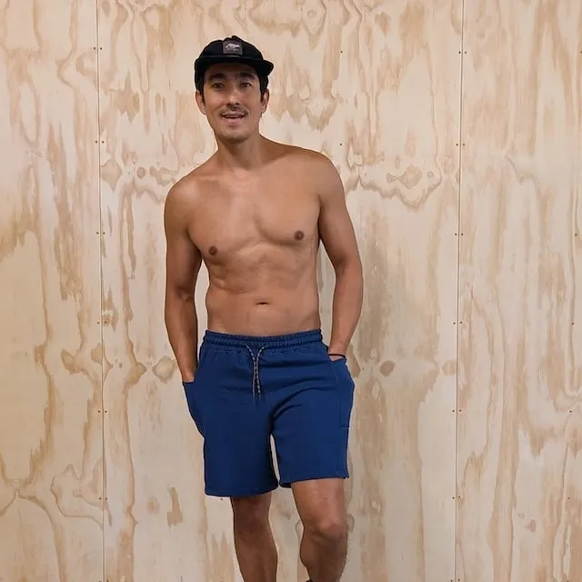 Runyon Navy Blue French Terry Cotton 7" Sweatshorts - Gym, Workout, Hiking, Casual, Fitness American Made In USA - Runyon Canyon Apparel