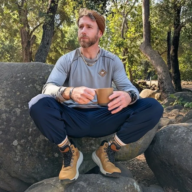Runyon TrailStash Scrambler - Men's Navy Blue Hiking Jogger Pants American Made In USA.