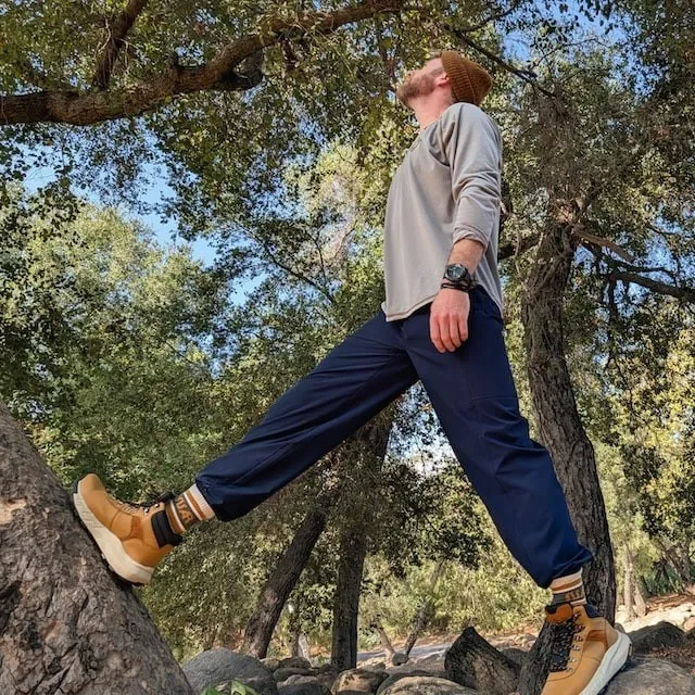 Runyon TrailStash Scrambler - Men's Navy Blue Hiking Jogger Pants American Made In USA.