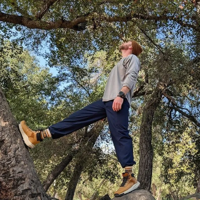 Runyon Mens Long Sleeve Camp Shirt Hiking Running Steel Medium Grey American Made In USA