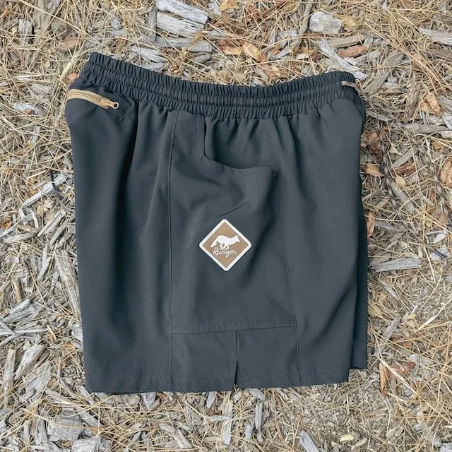 Runyon Scoutster Mens Black 5" Trail Running Hiking Outdoor Adventure Short American Made In USA