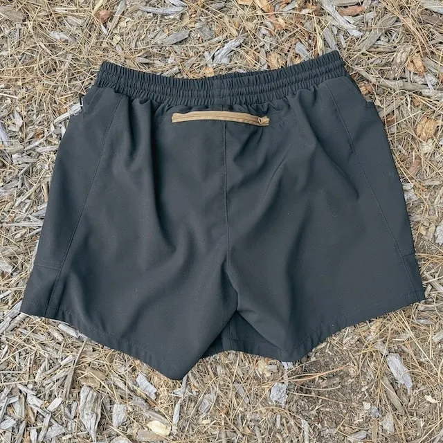 Runyon Scoutster Mens Black 5" Trail Running Hiking Outdoor Adventure Short American Made In USA