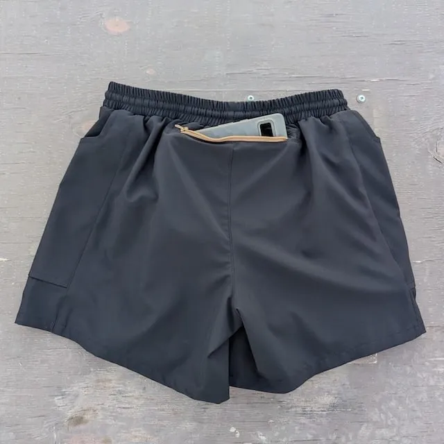Runyon Scoutster Mens Black 5" Trail Running Hiking Outdoor Adventure Short American Made In USA