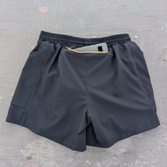 Runyon Scoutster Mens Black 5" Trail Running Hiking Outdoor Adventure Short American Made In USA