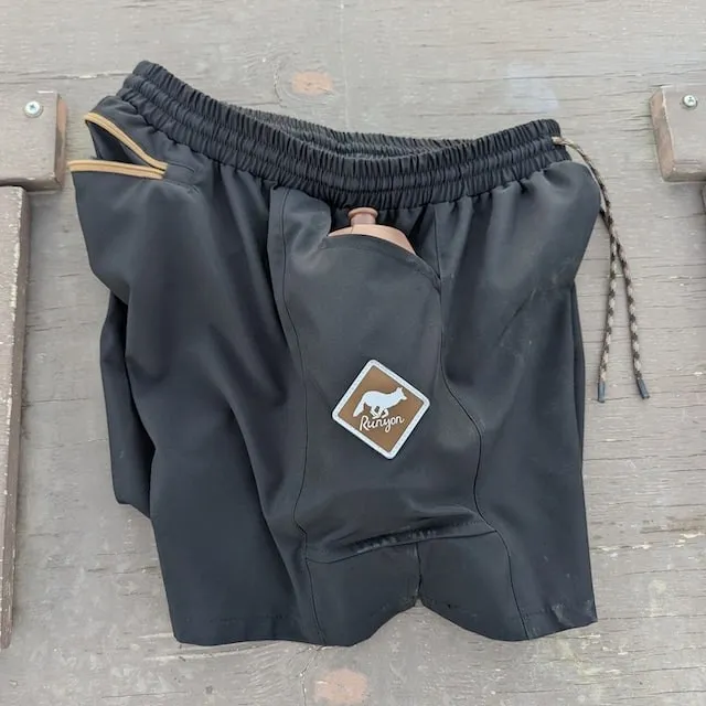 Runyon Scoutster Mens Black 5" Trail Running Hiking Outdoor Adventure Short American Made In USA