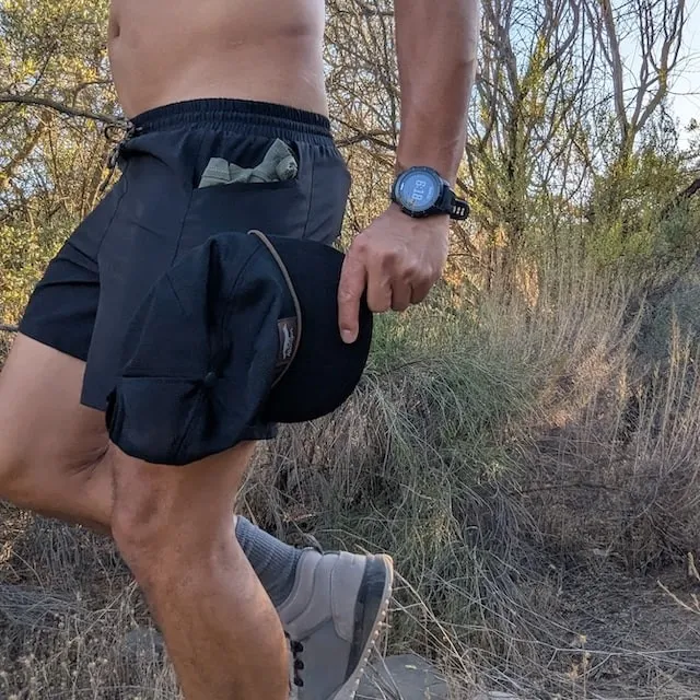 Runyon Scoutster Mens Black 5" Trail Running Hiking Outdoor Adventure Short American Made In USA