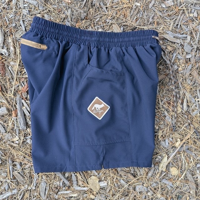 Runyon Scoutster Mens Navy Blue 5" Trail Running Hiking Outdoor Adventure Short American Made In USA