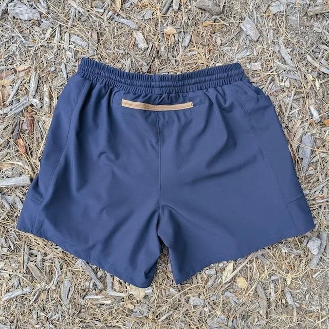 Runyon Scoutster Mens Navy Blue 5" Trail Running Hiking Outdoor Adventure Short American Made In USA