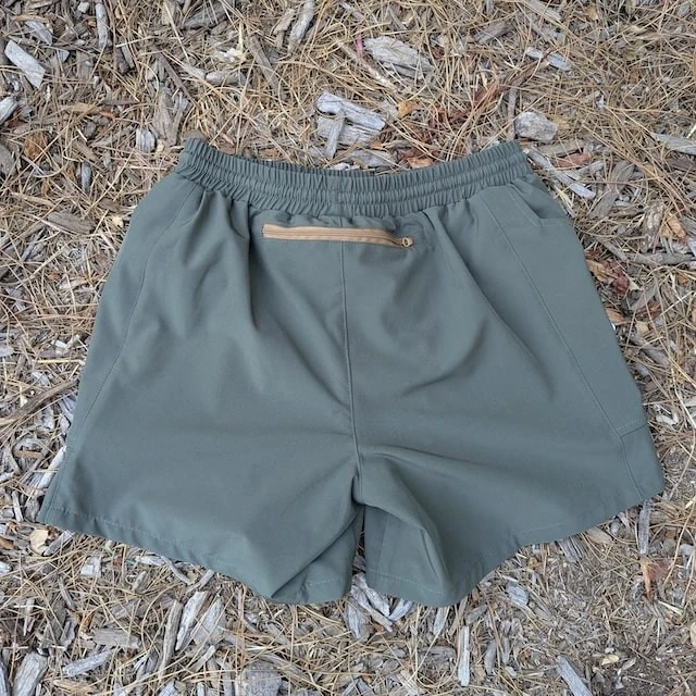 Runyon Scoutster Mens Olive Green 5" Trail Running Hiking Outdoor Adventure Short American Made In USA