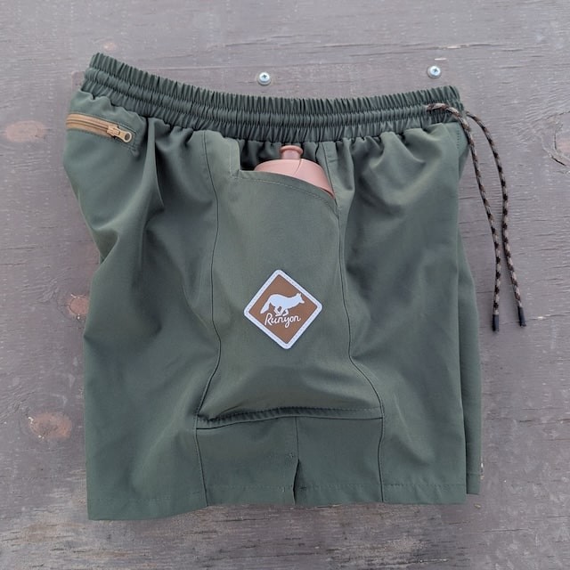 Runyon Scoutster Mens Olive Green 5" Trail Running Hiking Outdoor Adventure Short American Made In USA