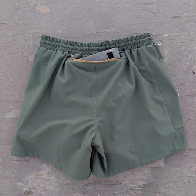 Runyon Scoutster Mens Olive Green 5" Trail Running Hiking Outdoor Adventure Short American Made In USA