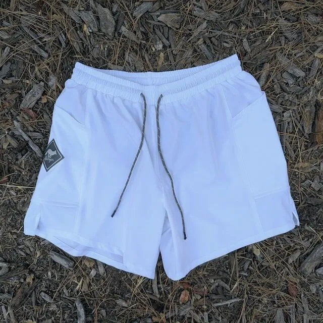 Runyon Scoutster Mens White 5" Trail Running Hiking Outdoor Adventure Short American Made In USA