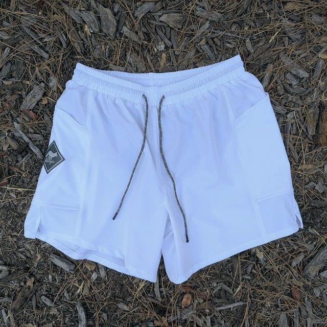 Runyon Scoutster Mens White 5" Trail Running Hiking Outdoor Adventure Short American Made In USA