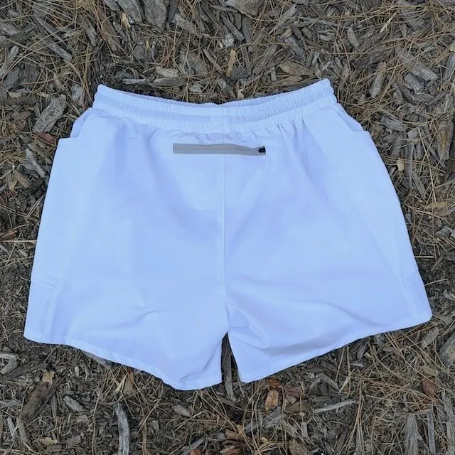 Runyon Scoutster Mens White 5" Trail Running Hiking Outdoor Adventure Short American Made In USA
