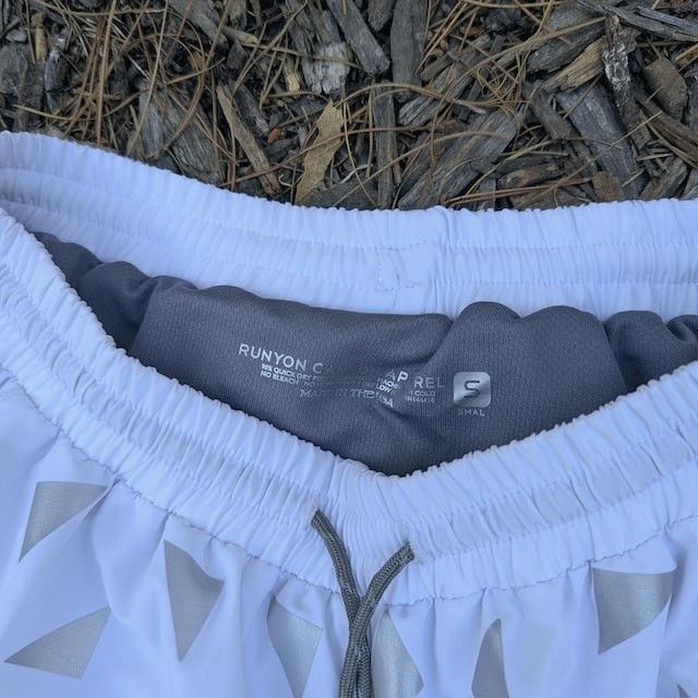 Runyon Scoutster Mens White Reflective 5" Trail Running Hiking Outdoor Adventure Short American Made In USA